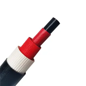 high quality knitted fiberglass sleeve insulation woven sleeves wire protective fiberglass sleeving