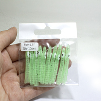 Offre Spéciale MINI 1.5 "Aiguille lumineuse Octopus Squid Jupes PVC Leurres de pêche souples