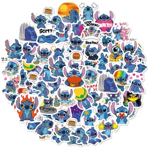 50 autocollants <span class=keywords><strong>Lilo</strong></span> & <span class=keywords><strong>Stitch</strong></span>, film de dessin animé, graffiti, jouet pour enfants, cadeau, décoration de table, papier DIY, autocollants personnalisés de dessin animé - Product Image 3