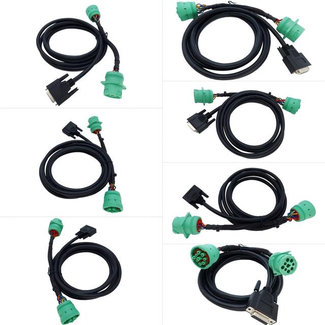 J1939 to J1939 DB15 Splitter Y Cable Green J1939 to DB15 and J1939 Splitter Y Cable