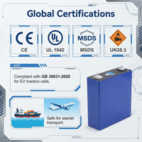 Sel Baterai LiFePO4 Grade A LF230 3.2V 230Ah, Baterai Lithium Isi Ulang Siklus Dalam untuk Paket Baterai DIY, ESS Rumah, dan Kelautan