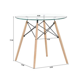 Nordic Modern Design MDF Wooden Top Dining <strong>Table</strong> <strong>Tulip</strong> Base for Hotels Small Spaces Factory Wholesale - Product Image 5