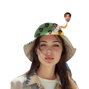 Chapeau de pêcheur léger personnalisé pour femmes, casquette de pêche d'été décontractée pour les voyages en plein air avec motif de dessin animé lavable à la main - Product Image 2