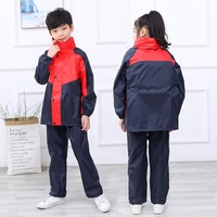 Imperméable en Nylon pour enfants de haute qualité combinaison de pluie en Polyester imperméable Durable pour étudiants classique réutilisable coupe-vent garçons filles