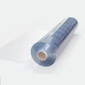 Fábrica de películas de PVC de China 0,1mm 0,15mm 0,5mm Rollo de película de PVC suave transparente Película de PVC súper transparente