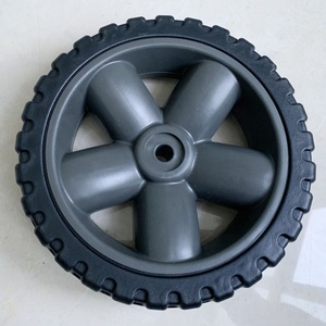 Ruedas y Neumáticos Pequeños de Plástico para Carretillas de Jardín, Lavadoras a Presión, Ruedas de 7 Pulgadas para Cortacéspedes - Product Image 3