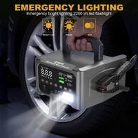 Démarreur de secours 6000A de pointe 12V/24V, 56000mAh, haute puissance, charge rapide, batterie lithium rechargeable pour camions et motos