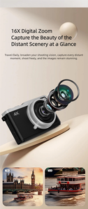 ค้นหาเซ็นเซอร์กล้องดิจิตอล CMOS CCD ของ Sourcingark Wholesale ซูมออปติคอล 16 เท่า ความละเอียด 4K รุ่น D72 - Product Image 5