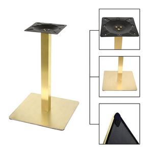 Base de table en métal plaqué or à colonne unique – Support de table à manger moderne et minimaliste - Product Image 3