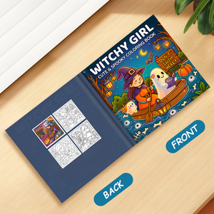 <span class=keywords><strong>Libro</strong></span> para Colorear con Temática de Halloween, Diseño de Brujas y Fantasmas, Encuadernación Perfecta, Papel de Alta Calidad - Product Image 4