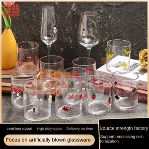 Estick, diseño creativo, cristalería de vino Highball transparente, formas exquisitas para restaurante y Hotel, especificación de fresa de amor - Product Image 2