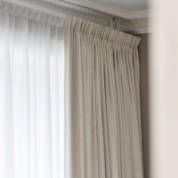 Cortinas Modernas con Aislamiento Térmico, con Anillas, Blancas, Sencillas, Semiopacas, para Sala de Estar y Dormitorio