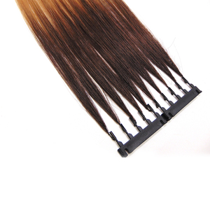 Extensiones de Cabello Virgen Brasileño Remy 6D Pre-Adheridas, 100% Alineadas con la Cutícula, Gran Venta <span class=keywords><strong>2020</strong></span> - Product Image 2