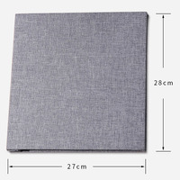 Álbum de Fotos DIY de Tela Autoadhesivo de Alta Calidad de 27*28cm, 3 Colores, con 20 Páginas de Doble Cara y Cubierta de Lino