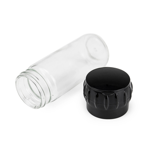 Moulin manuel en plastique pour sel, poivre et épices avec récipient en verre – <span class=keywords><strong>Broyeur</strong></span> à main en verre - Product Image 3