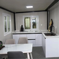 Cabane de glamping préfabriquée de luxe, aménagement flexible, isolation thermique ignifuge, maison modulaire extensible en conteneur