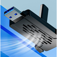 USB Wifi 1300M Controlador de doble banda Adaptador Wifi USB gratuito USB 3,0 antena wifi WLAN stick dongle inalámbrico