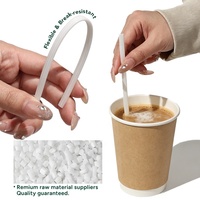 Pailles à boba compostables PHA à trois trous, emballées individuellement, jetables, écologiques, à base de plantes, pour boissons et fêtes