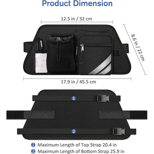 Wheelchair Rear Bag Large Capacity <b>Waterproof</b> <b>Black</b> Oxford Cloth Disabled Aid Storage Carry Bag <b>Backpack</b> for Mobility Scooter - Product Image 3
