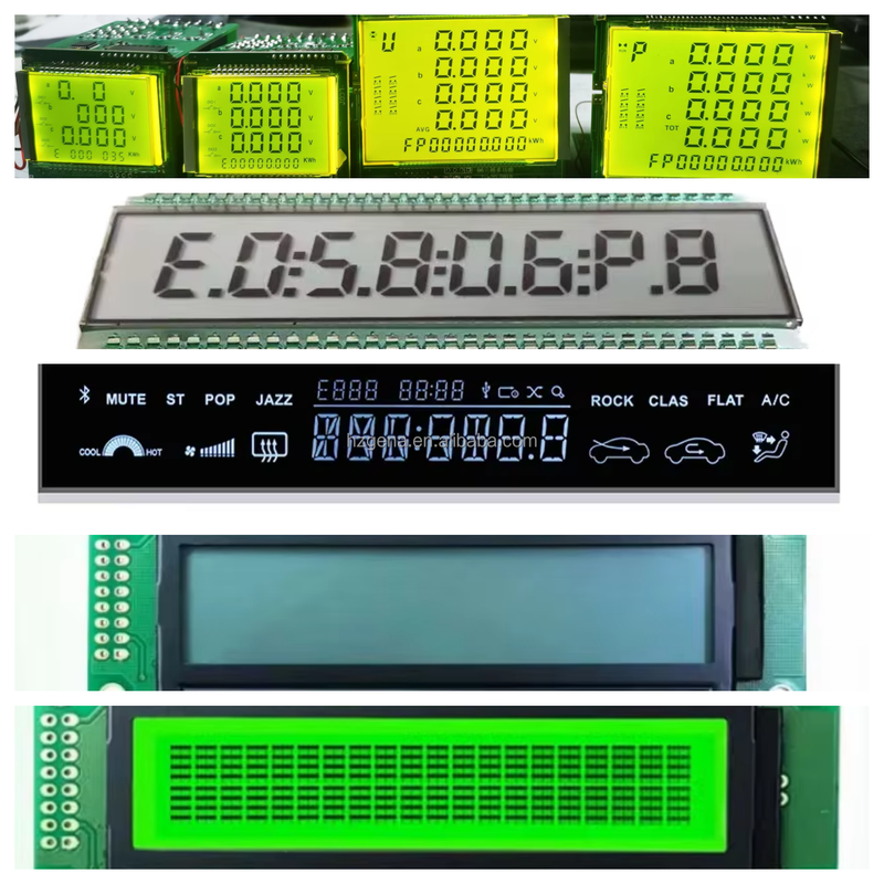 Customized TN6 digit 7 Segment LCD