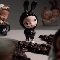 Prix de gros Figurines authentiques Sooya M Stand Beans Sooya Studio Minis Sooya M Coffee Series Figurine en vinyle Boîte mystère avec 6 pièces