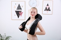 Masseur Shiatsu pour le cou et les épaules avec chaleur, pétrissage profond des tissus, machine de massage du dos, 3 vitesses pour la maison, le bureau, la voiture
