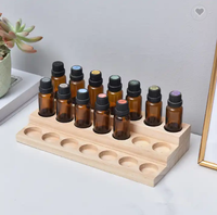 Présentoir d'huile essentielle en bois boîte de rangement cosmétique et support d'aromathérapie de parfum outils à main pour l'application de cuisine