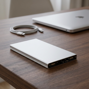 Power Bank Solare Senza Marca ad Alta Capacità 15000mAh in Alluminio con Uscita 18W e Presa Giapponese Modello 124112-1 - Product Image 3
