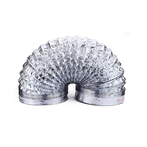 Conducto de ventilación flexible del <span class=keywords><strong>aire</strong></span> <span class=keywords><strong>acondicionado</strong></span> del papel de aluminio de la masa de la marca propia del diseño hecho en fábrica OEM/ ODM - Product Image 3