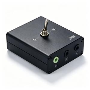 HT High Quality Lossless 3.5MM 2-IN 1-OUT/1 2 Audio Converter Source Switch <b>Headphone</b> <b>Speaker</b> - Product Image 1