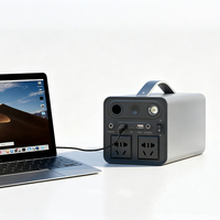 Station d'alimentation portable 300W avec panneau solaire MPPT et lampe de poche pour le camping en plein air, l'utilisation domestique et les situations d'urgence en voiture