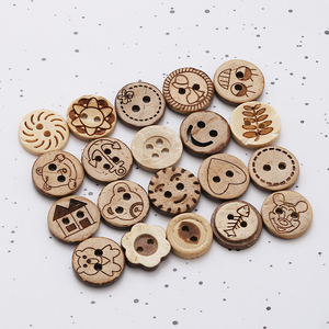 Nút gỗ thân thiện với môi trường-Nút vỏ dừa tròn với 2 & 4 lỗ cho quần áo - Product Image 5