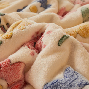 Tùy Chỉnh Kích Thước Lớn Chăn Mùa Đông Sherpa In Giường Chăn Dày Và Mềm Mại Sofa Ném Chăn - Product Image 5