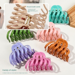 Nuevo Clip Grande para el Cabello de Cristal Suave con Diseño de Calabaza y Tiburón, Horquilla de Moda con Estilo Sofisticado para la Parte Trasera de la Cabeza - Product Image 3