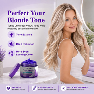 Tivlon Purple Hair 3-in-1 Care With Argan Oil Rosemary for Cool Blonde Tone Balance Deep Hydration Repair Moisture Distributor - Product Image 4