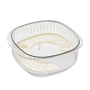 Tanque de tortuga de plástico transparente para escritorio, rectangular, de una o dos capas, para uso doméstico. - Product Image 2