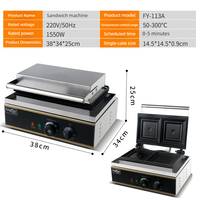 Machine à sandwichs, Grille-pain, Machine à petit-déjeuner, Crêpière électrique, Grille-pain soucoupe volante, Machine à sandwichs, Grille-pain commercial