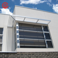 Auvent de toit en aluminium, verouillage de construction moderne
