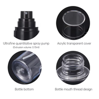 Bouteilles de pulvérisation cosmétiques vides en plastique de shampooing en gros de 60ml 80ml 100ml emballage de pulvérisation coloré portable rechargeable à brume fine