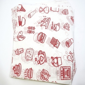 Printed Food Grade Butter <b>Paper</b> Single Side Coated Greaseproof <b>Wrapping</b> <b>Paper</b> Oil Resistant Baking Sheet Custom Design Packaging - Product Image 1