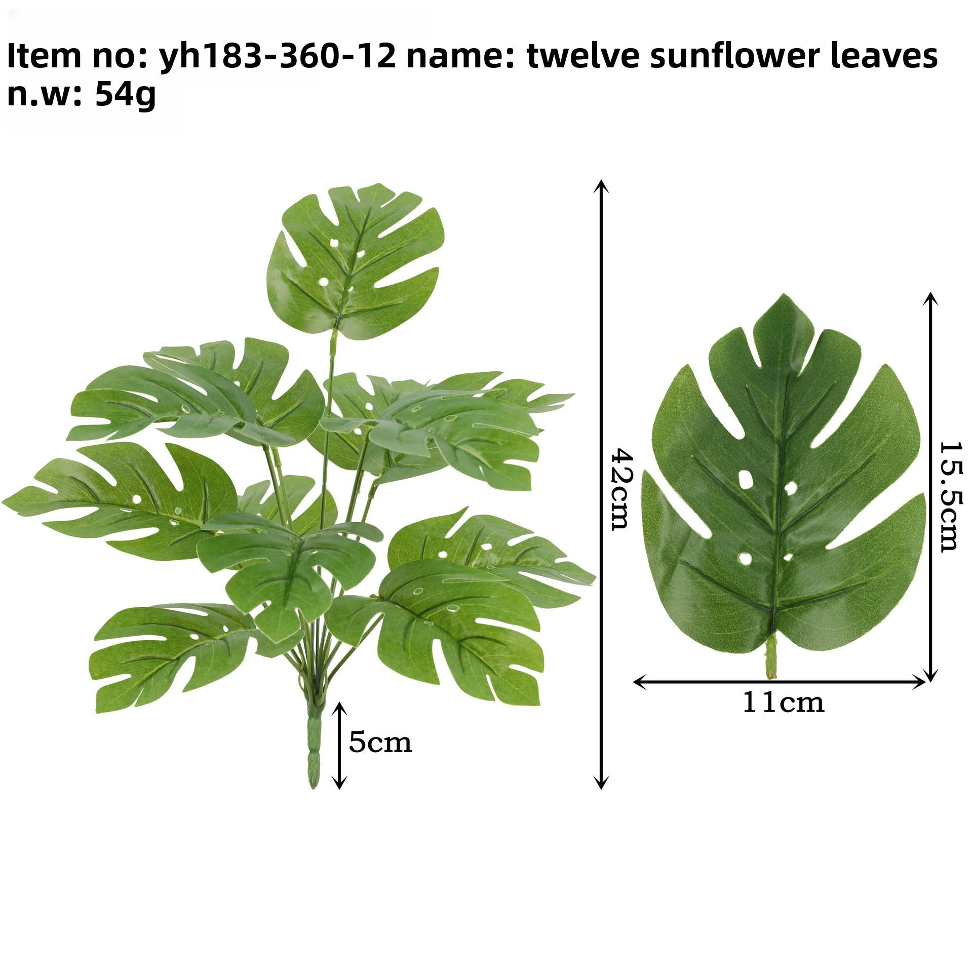 ใบดอกทานตะวัน Yh183-360-12สิบสองหัว