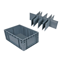 Boîtes de rangement en plastique empilables Euro JOIN 600*400*230mm, boîtes de déménagement en PP pour un rangement efficace