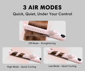 <span class=keywords><strong>Lisseur</strong></span> de cheveux à tension universelle <span class=keywords><strong>avec</strong></span> flux d'air rafraîchissant Coiffeur sans effort <span class=keywords><strong>Boucles</strong></span> ondulées durables Contrôle de la température rotatif - Product Image 5