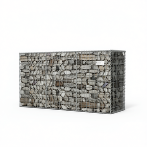 Panier gabion 78,7x19,7x39,4 pouces en acier galvanisé pour clôtures, treillis et portails - Product Image 1