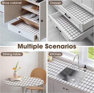 <span class=keywords><strong>Tapis</strong></span> <span class=keywords><strong>de</strong></span> protection pour tiroir en PVC plastique, antidérapant, pour armoire <span class=keywords><strong>de</strong></span> <span class=keywords><strong>cuisine</strong></span>, sans adhésif, épais, forte adhérence, imperméable, lavable, protège la commode - Product Image 2