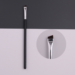 Pinceaux de maquillage IPRESTA à manche en bois, poils synthétiques <span class=keywords><strong>ultra</strong></span>-fins et plats, inclinés, pour eye-liner, sourcils, anticernes et crayon à sourcils - Product Image 6