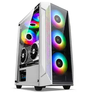 OEM ATX Casing Towers White Professional Gaming RGB Computer Case Casin Cabinet