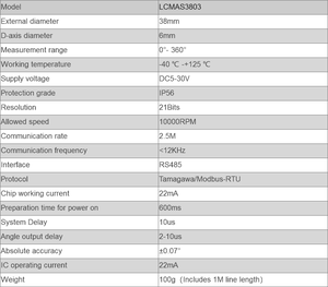 مستشعر زاوية تشفير دوار مستقر مقاوم للتداخل لتتبع الحركة بسرعة متغيرة مع ردود فعل في الوقت الحقيقي - Product Image 6