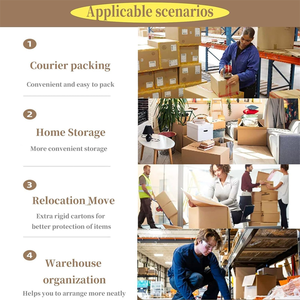 Thùng carton lớn, chắc chắn, tái chế, dùng để lưu trữ, giao hàng, đóng gói hàng hóa - Product Image 5