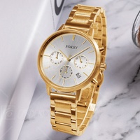 Montre chronographe de luxe pour femme, nouvelle conception 2025, logo personnalisé, acier inoxydable, mouvement SEIKO, cadran à aiguilles 38 mm 16 mm, cadeau